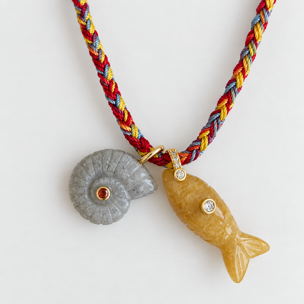 Current Cords Necklace - Yellow