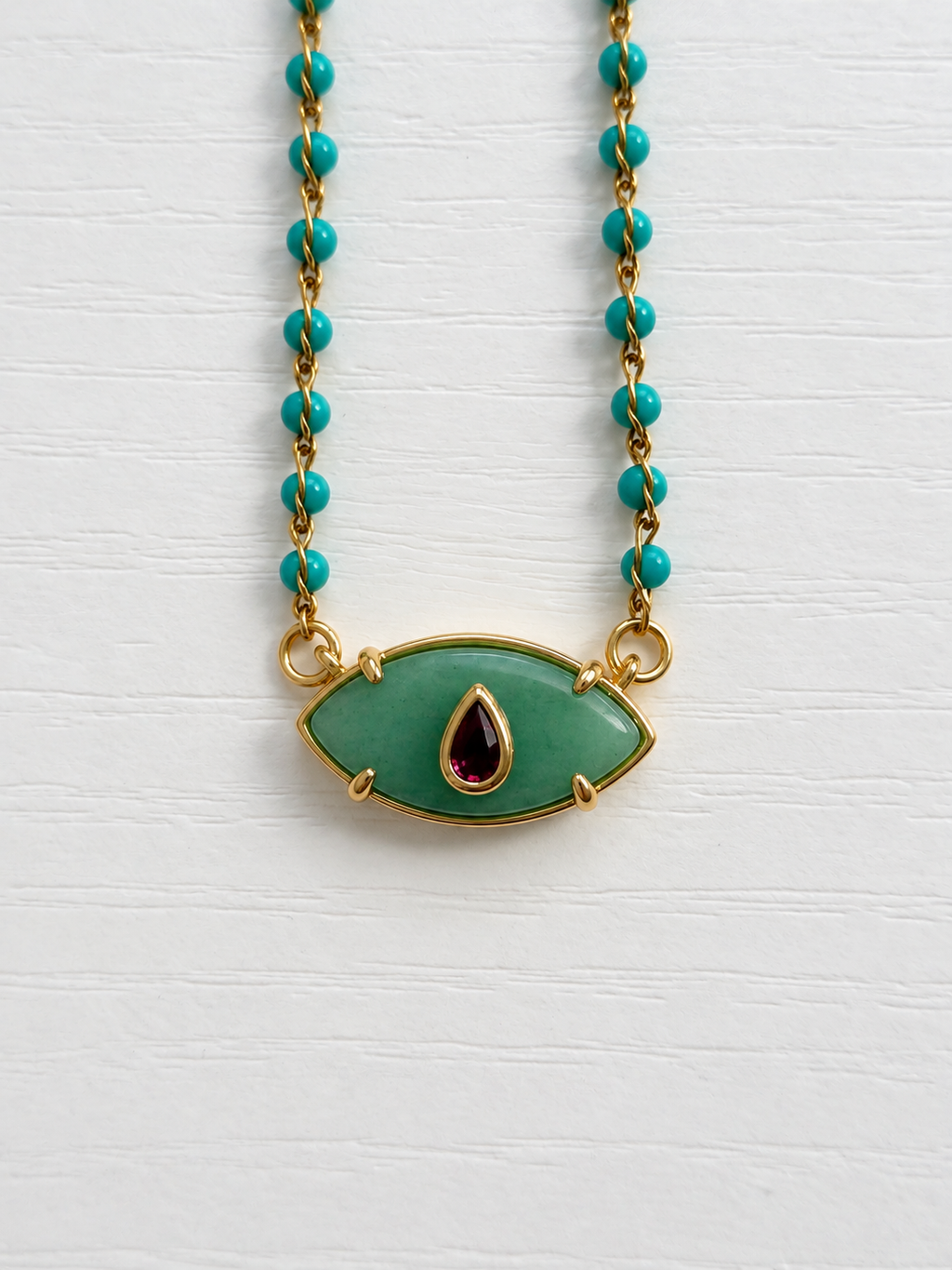 One Look Necklace- Turquoise