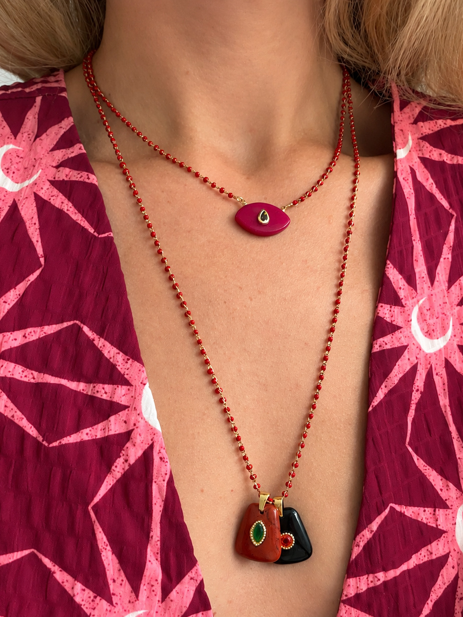 One Look Necklace - Red