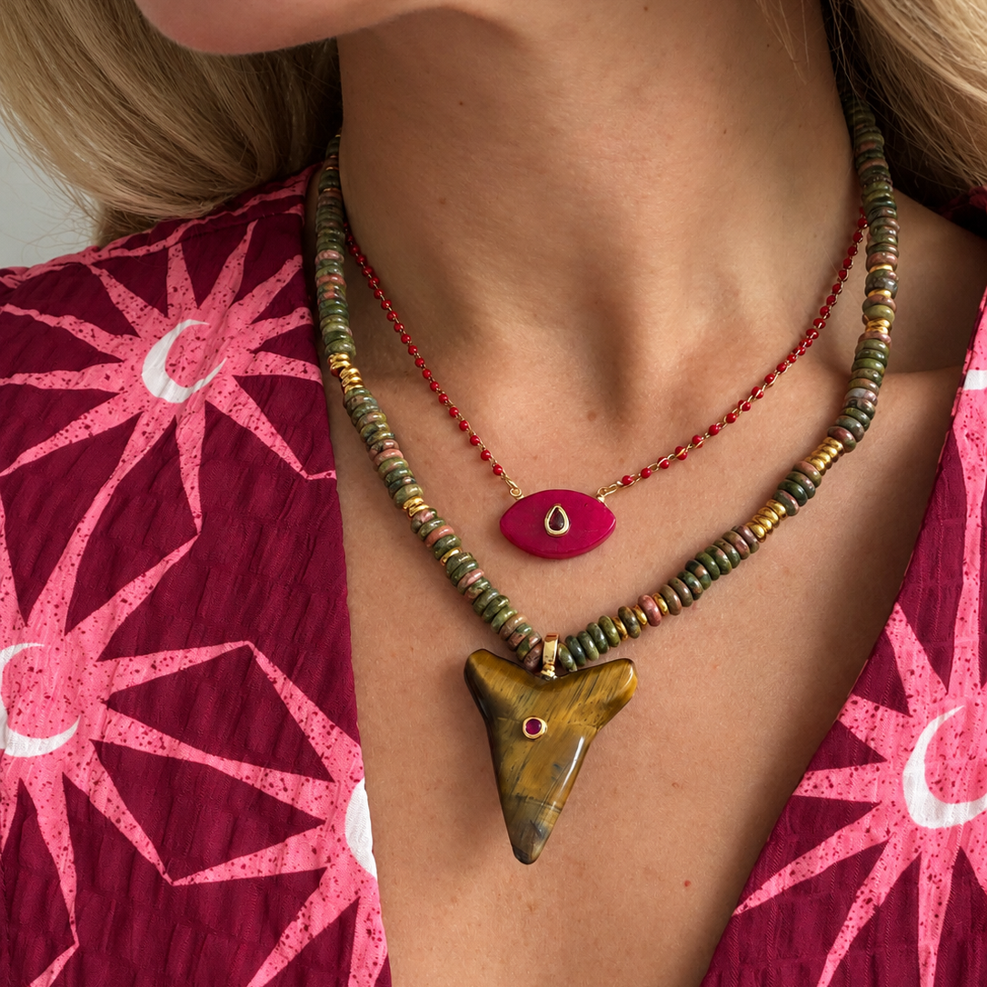 One Look Necklace - Red