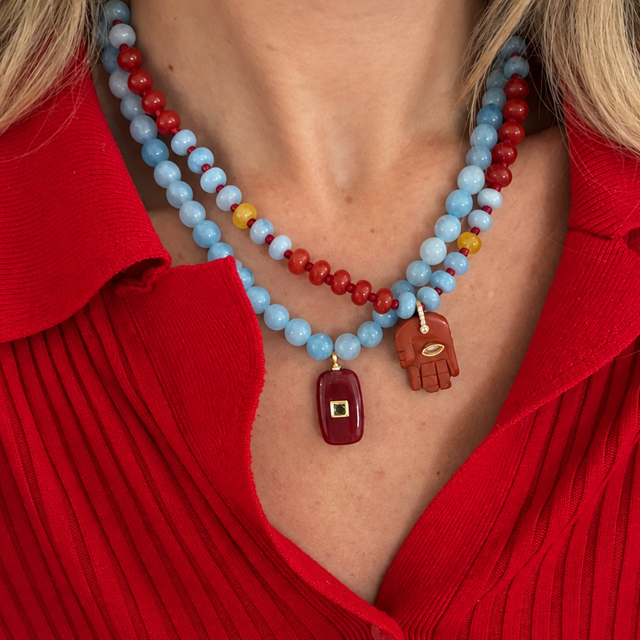 Color Theory Necklace - Blue