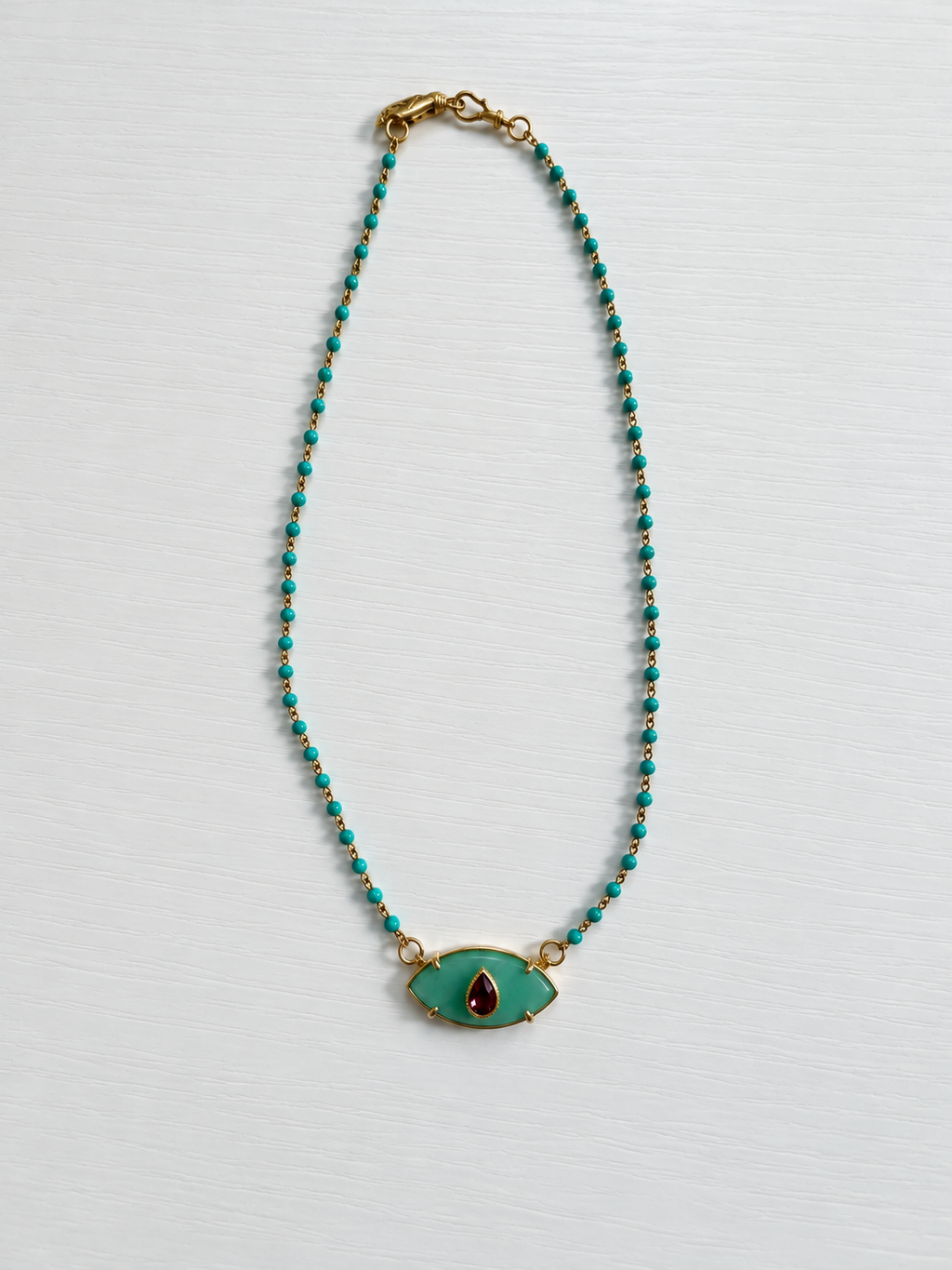 One Look Necklace- Turquoise