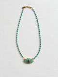 One Look Necklace- Turquoise